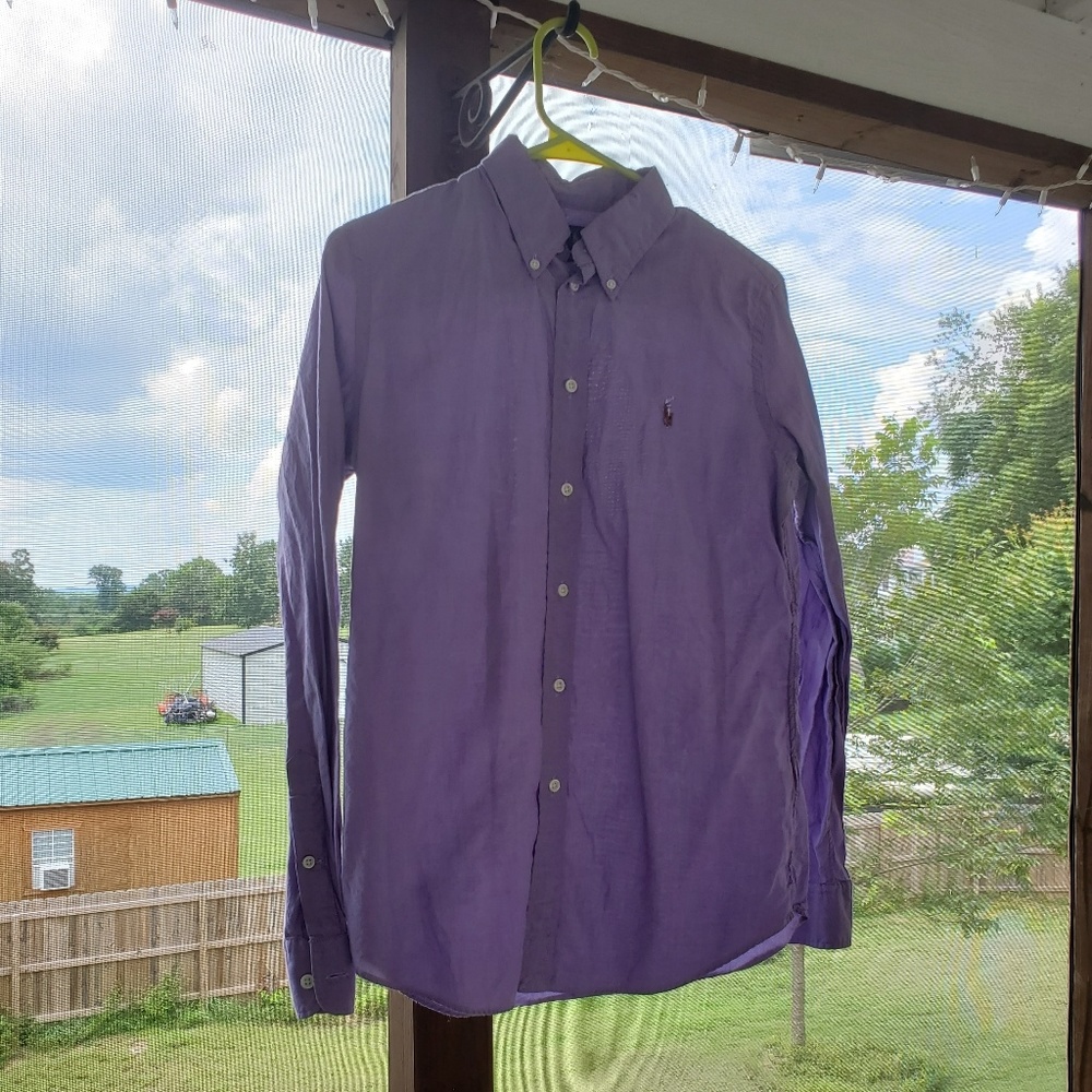 Purple womens polo
